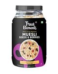 Muesli 1kg by True Elements With Seeds, Nuts and Berries | 100% Wholegrain Cereal for Breakfast | Healthy Diet Food | Muesli with High Protein and Fibre