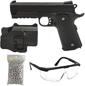 Saigo Defense Pack Airsoft Pistolet Style Hi-Capa 4.3 à Ressort (Spring) / Couleur : Noir/Matière: Métal/Puissance 0.4 Joule(s) / Livré avec Accessoires