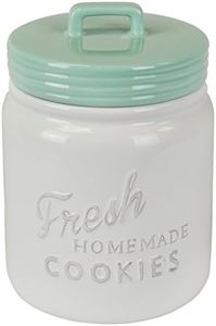 DII Classic Ceramic Cookie Jar with Airtight Lid - Aqua