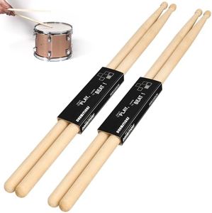 2/4/6/12 Pairs Drum Sticks, 5A Drum Sticks, Oval Wood Tip Drum Stick for Drums, Non-slip Drum Stick for Jazz Drum Electronic Drums Musical Instrument Percussion (5A, 2 Pairs)