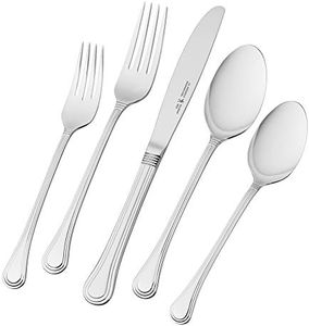 HENCKELS Astley 18/10 Stainless Steel Flatware Set, 20-Piece, Silver