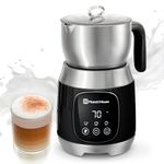 Maestri House 12-in-1 Milk Frother with Variable Temperature and Foam Strength, 600ml Electric Milk Frother, Smart Touch Control, for Latte Cappuccino, Hot Chocolate & Milk
