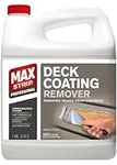 Max Strip Deck Coating Remover - 1 Gallon - Professional Fast Working Gel Strips Multiple Layers - Removes Tough Deck Coatings - No Harsh Odor Leaves Surface Clean