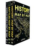 Map by Map Series 3 Books Collection Set (Battles, History of the World & World War II) DK