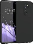 LOXXO® Case for Redmi Note 8 Pro, Case Cover with Liquid Silicone, Comfortable Grip, Screen & Camera Protection, Velvety-Soft Lining, Shock-Absorbing for Redmi Note 8 Pro, Black