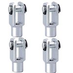 4 Pcs Cylinder Rod Clevis Y Joint Thread Y Joint Cylinder Rod U clamp end Pneumatic Cylinder Joint for Chemical Textile Industry Electronic