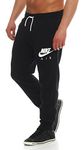 Nike AW77 FLC CUFF PT-air HTG – Men's trousers, Men, W77 Flc Cuff Pt-Air Htg, Black White, medium