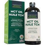 Viva Naturals MCT Oil Organic for Keto Coffee, Smoothies and Salad Dressings - Made from Organic Coconuts - Gluten Free, Dairy Free, Vegan, Keto & Paleo Certified - (946 mL, 32 fl oz)