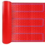 MAXKOSKO Heating Cable Underlayment, Flooring Underlayment and Uncoupling Heated Floor Mat, Waterproof and Tile Anti-Fracture Ditra Membrane 161 Sq. Ft.