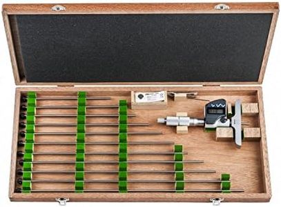 Mitutoyo 329-251-30 DMC100-300MX Depth Micrometer, Interchangeable Rod, 0 mm-300 mm, 0.001 mm