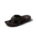 Reef Men's Fanning Flip Flops, Brown Brown Gum, 11 UK