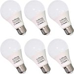 12V LED Bulb E26 7W AC/DC 12Volt Low Voltage Lights 6000K Daylight White 60Watt Equivalent-6 Pack