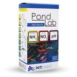 NT Labs Pond Water Mini Test (3 Key Parameters -pH, Nitrite and Ammonia), Maintain Excellent Water Quality, AccurateResults, Liquid Drop Tests