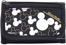 Disney Mickey Mouse Black Silver Trifold Wallet - 1 WALLET