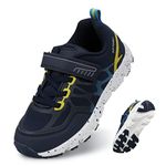 Boys Trainers Kids Running Shoes Walking Shoes Low-Top Sneakers Children Water Resistant Trekking Hiking Footwear Blue Size 1