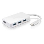 D-Link DUB-H410 High Speed 4 Port USB 3.0 Hub with 1 USB Type C Male and 4 USB Type A Female Ports up to 5 Gigabit/S - White