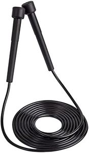 Speed Jump Rope for Men Women and Kids,Tangle Free Fast Skipping Rope Adjustable Length Solid PVC Skip Rope Speed Jumping Rope for Fitness Crossfit Exercise Workout Boxing MMA Gym