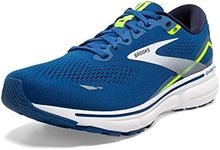 Brooks Men's Ghost 15 Sneaker, Blue/Nightlife/White, 10.5 UK