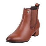 Metro Women Tan Leather Ankle Boot UK/5 EU/38 (31-85)