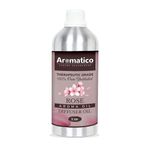 AROMATICO 1Ltr Rose Diffuser Oil with Strong, Long-Lasting Aroma. Premium Aroma Oil for Homes, Offices & Showrooms. Aromatherapy, Diffusers, Air Purifiers, Vaporizers - 1 Liter (1000 ml)