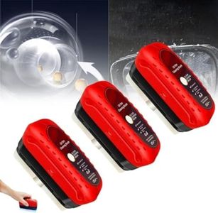 Cozioz High-Performance Car Glass Cleaner – Hydrophobic Coating for Windshield Clarity and Visibility, Oil Film Removal and Anti-Rain Cleaning Wipes Brush for All Vehicles (1, Red)