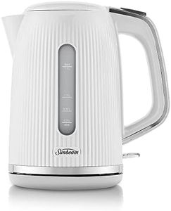 Sunbeam Brightside Gloss Kettle, 1.7 litre Capacity, White