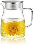 CNGLASS One-Touch Glass Teapot,27oz