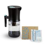 Phox V2 Water Filter | 2.2L Glass Water Filter Jug and Refillable Eco Cartridge Cartridge | 3 Month Supply