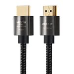 Zeskit X-Tech 48Gbps Ultra High Speed HDMI Cable 6.5ft, 8K60 4K120 144Hz eARC HDR HDCP 2.2 2.3 Compatible with Dolby Vision Apple TV 4K Roku Sony LG Samsung Xbox Series X RTX 3080 PS4 PS5