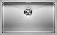 XXL Kitchen Sink Mizzo Linea 70-40 | Extra Large Single Bowl Stainless Steel 1.2mm Thick | Rounded Corners Basin | Workstation Sink | Undermount Flushmount or Topmount Installation | 80cm Cabinet