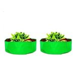 ZURO Plant Grow Bags for Terrace Garden Vegetable Planting Pots, Woven Fabric Leafy Fruits Growing gamlas, 15x6, Pack of 2