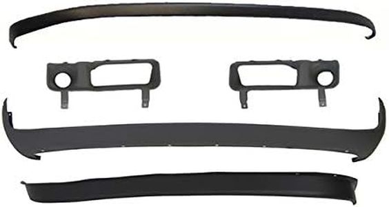 Bundle For 94-01 Dodge Ram Pickup Front Bumper Upper Pad Valance Air Dam Finisher W/O Fog Hole CH1038101 CH1039101 CH1000232 CH1000160 CH1090124