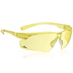 NoCry Protective Blue Light Glasses with Yellow, Anti Fog, Anti Scratch Wraparound Lenses and Adjustable Nose Pad; Lightweight; ANSI Z87.1 Certified