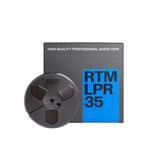 RTM Long Play Recording LPR 35 ¼ inch - Reel to Reel Magnetic Tape for Audio Recording - 270m Plastic Reel - 5 inch (13cm) Diameter