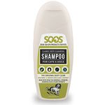 Soos Pets Pet Shampoo Natural Dead Sea Classic Deep Cleansing Fast Absorbing Coat with Vitamins Minerals Essential Oils Natural Ingredients Antib-acterial for Dogs and Cats - 1x Pet Shampoo (250ml)