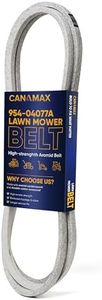 Canamax 954-04077A Deck Belt - Fits 50 inch Deck Cub Cadet LT1050 XT1 LT50 Troy Bilt MTD Toro 112-0332 GT2100 GT2200 Lawn Mower - 954-04077 754-04077 754-04077A | Aramid Cord | 5/8" x 134"