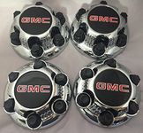 REPLACEMENT Part: Set of 4 Chrome GMC Sierra Yukon Savana 6 Lug 1500 Center Caps 16 17 Wheels by Replacement