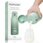 Momcozy Portable Milk Warmer for Travel – Dual Heating for Breast Milk & Water, Fast Heating, Long Battery Life, 17 oz Large Capacity for All-Day Feeding Convenience