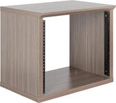 Gator Frameworks Elite Furniture Series 8U Wood Desktop Studio Rack in Driftwood Grey Finish (GFW-ELITERK-8U-GRY)