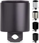 Kroozie XL- Flat Black Bike Cup Holder - Handlebar Cup Holder for Bike, Scooter, Electric Bike, Bicycle, Wheelchair, Boat, Treadmill and More