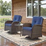 Belord Patio Wicker Chairs Swivel R
