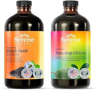 Soursop Bitters & Black Seed Bitters Bundle: Premium Antioxidant Blend for Immune Support, Gut Health & Overall Wellness, Non-GMO, 32 oz, 64 Servings