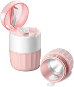 Pill Crusher Fine Powder - Cotatoc 3-in-1 Pill Crusher with Stainless Steel Grinding Pestle, Portable Pill Cutter and Crusher for Elderly and Pets