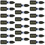 20 x Rennie Tools 25mm PH1 Impact Screwdriver Driver Bits Set. Phillips No.1 Heavy Duty Impact Driver Bit Set. PH1 Bits. Hex Shank, Cross Head. Black Oxide Coated