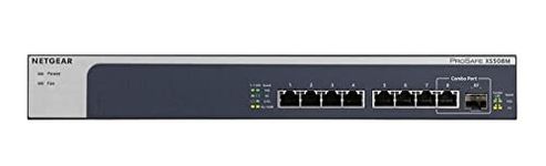 NETGEAR 8 Port 10GB Switch (XS508M) | Multi-Gigabit Ethernet Switch | 1 x 10G SFP+ Port | Desktop or Rackmount, and ProSAFE Lifetime Protection