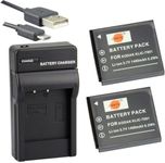 DSTE KLIC-7001 Li-ion Battery (2-Pack) and Micro USB Charger Suit for Kodak M341 M753 M763 M853 M1063 M1073 M320 M340