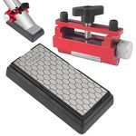 Chisel Sharpening Kit, Diamond Sharpening Stones, Equipped with Honing Guide, with Cowhide Box Base 18 CM * 9 CM * 3 CM Sharpening Stone, Chisel Sharpener with 400/1000 Grit