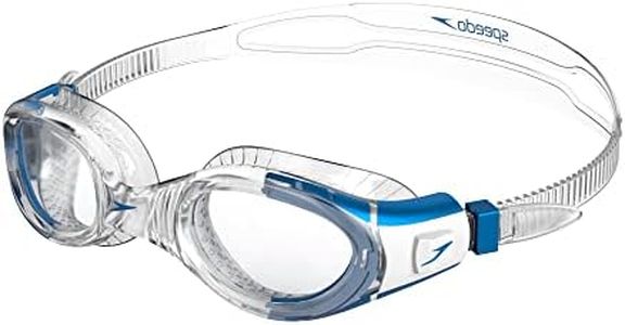 Speedo Junior Unisex Futura Bio Fuse Flexi Seal Gafas de natación Junior Unisex, Blanca, Talla Única