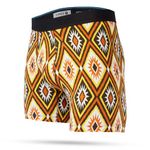 Stance Mens Cabin Fever Boxer Briefs Orange Multi Patterned Cotton Underwear Shorts Large