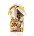 ANDALUCA Lemon Zest & Thyme Scented Potpourri | Made in California | Large 20 oz Bag + Fragrance Vial | Citrus Spice Scent